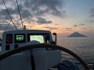 Helm at sunset