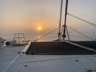 Sailing into the sun